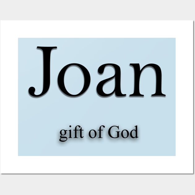 Joan Name meaning Wall Art by Demonic cute cat